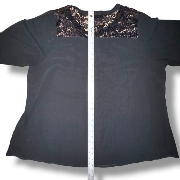 CITY CHIC Mysterious Lace Top - Black Plus 20 (L) - Picture 14 of 16